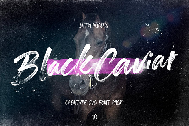 Black Caviar SVG Font
