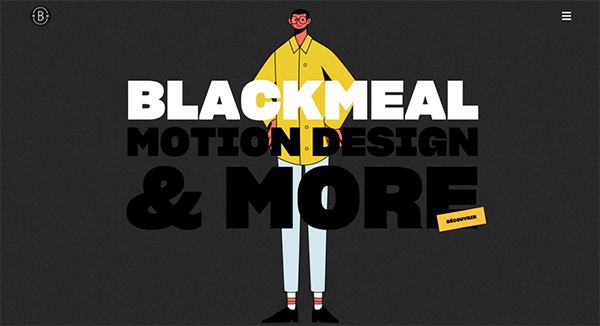 Blackmeal - Website Design Blackmeal - Illustation in Website Design