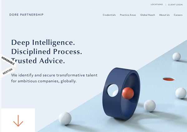 Dore Partnership - Website Design Dore Partnership - Illustation in Website Design