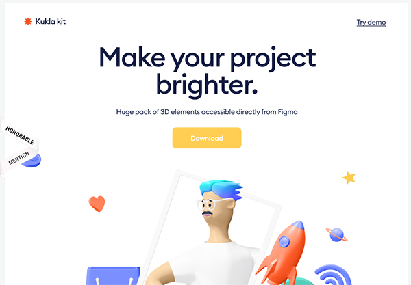 kukla 3d icon kit - Website Design kukla 3d icon kit - Illustation in Website Design