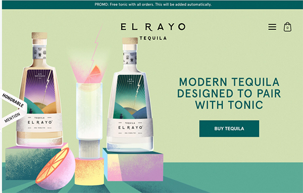 El Rayo - Website Design El Rayo - Illustation in Website Design