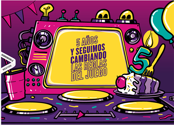 WOM 5 YEARS - Website Design WOM 5 YEARS - Illustation in Website Design