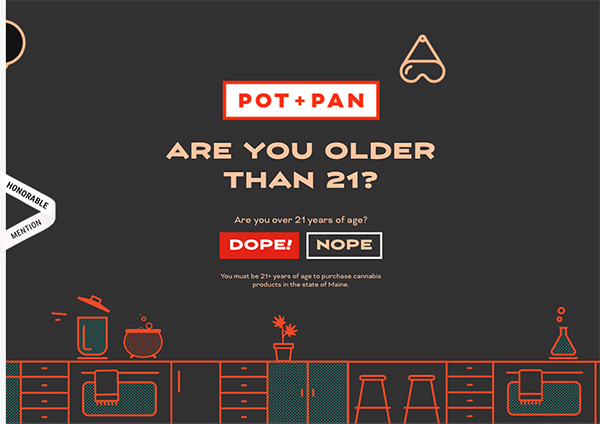 Pot + Pan Kitchen - Illustation in Website Design