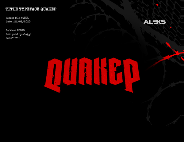 Quakep Free Font Quakep Free Font