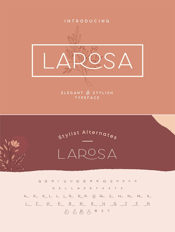 Larosa Sans Elegant Typeface Larosa Sans Elegant Typeface