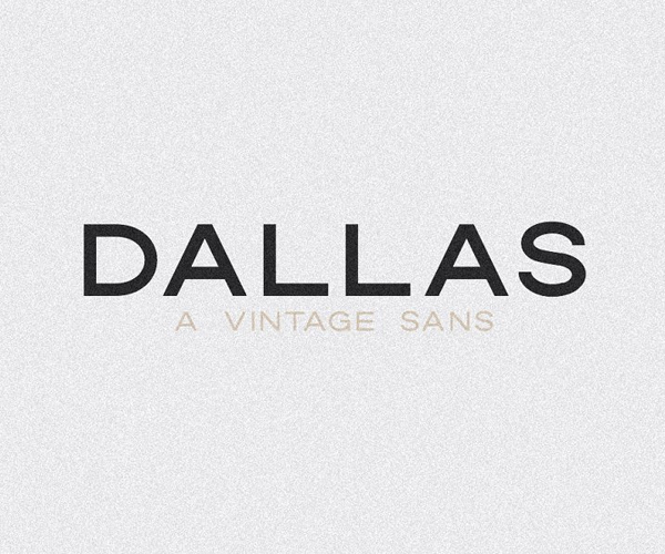 Dallas | A Vintage Sans Font Dallas | A Vintage Sans Font