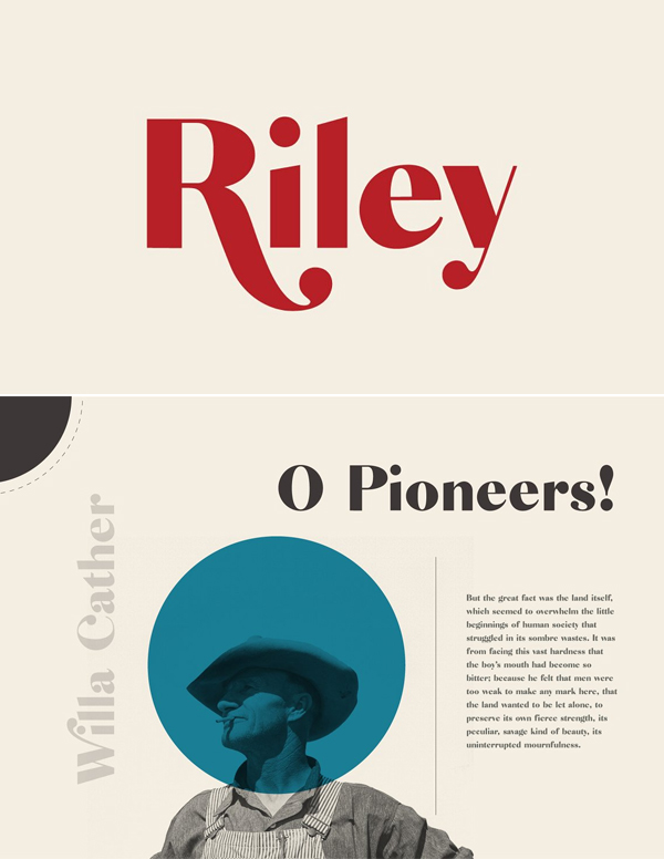 Riley - A Modern Typeface Riley - A Modern Typeface
