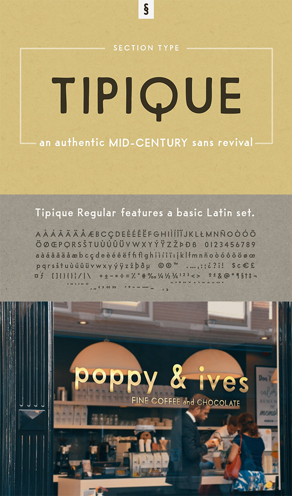 Tipique | Mid-Century Font Tipique | Mid-Century Font