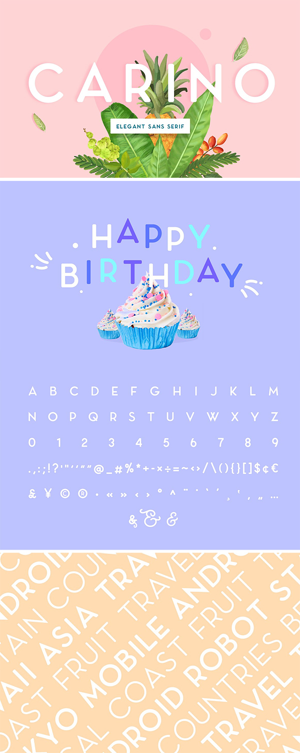 Carino - A Modern Elegant Typeface Carino - A Modern Elegant Typeface