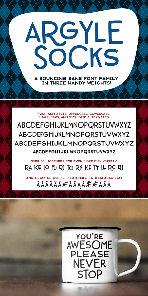 Argyle Socks Sans Font Argyle Socks Sans Font