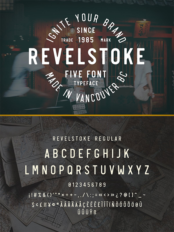 Revelstoke Font Revelstoke Font