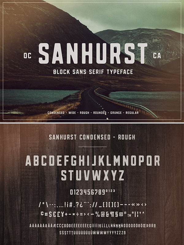 Sanhurst Sans Serif - Font Sanhurst Sans Serif - Font