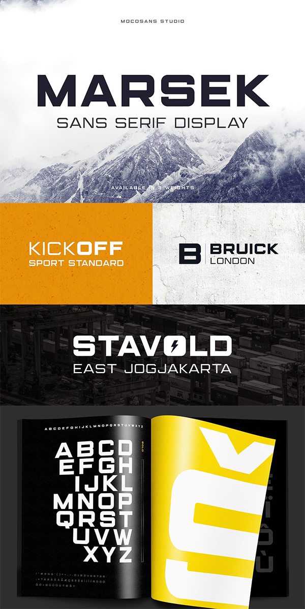 Marsek - A Solid Display Font Marsek - A Solid Display Font