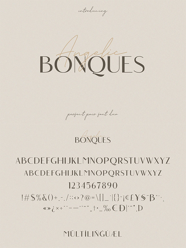 Angelic Bonques - Font Angelic Bonques - Font