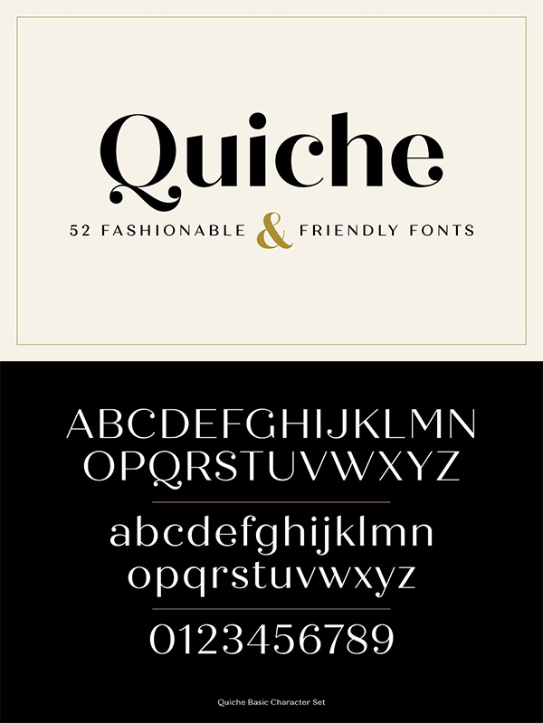 Quiche Font Family Quiche Font Family
