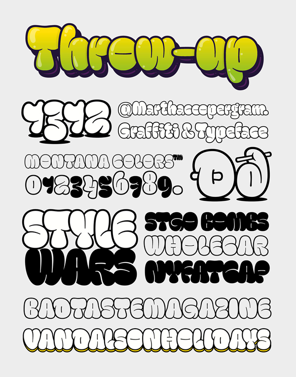 Throw-Up Free Font Throw-Up Free Font