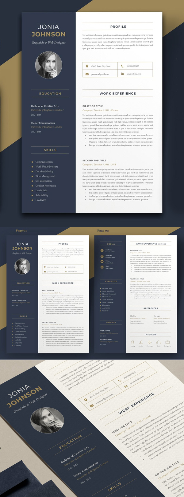 Resume Template / Cv Template Resume Template / Cv Template
