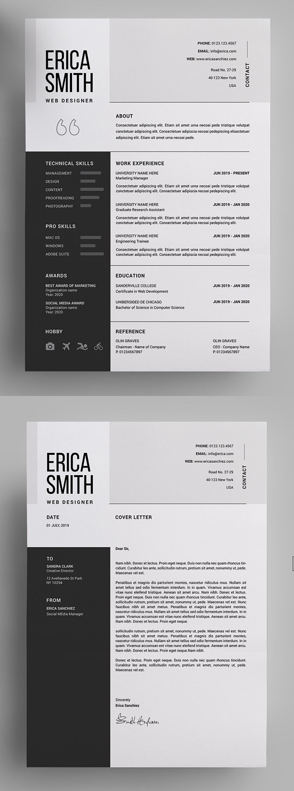Clean, Modern and Professional Resume and Letterhead design Clean, Modern and Professional Resume and Letterhead design