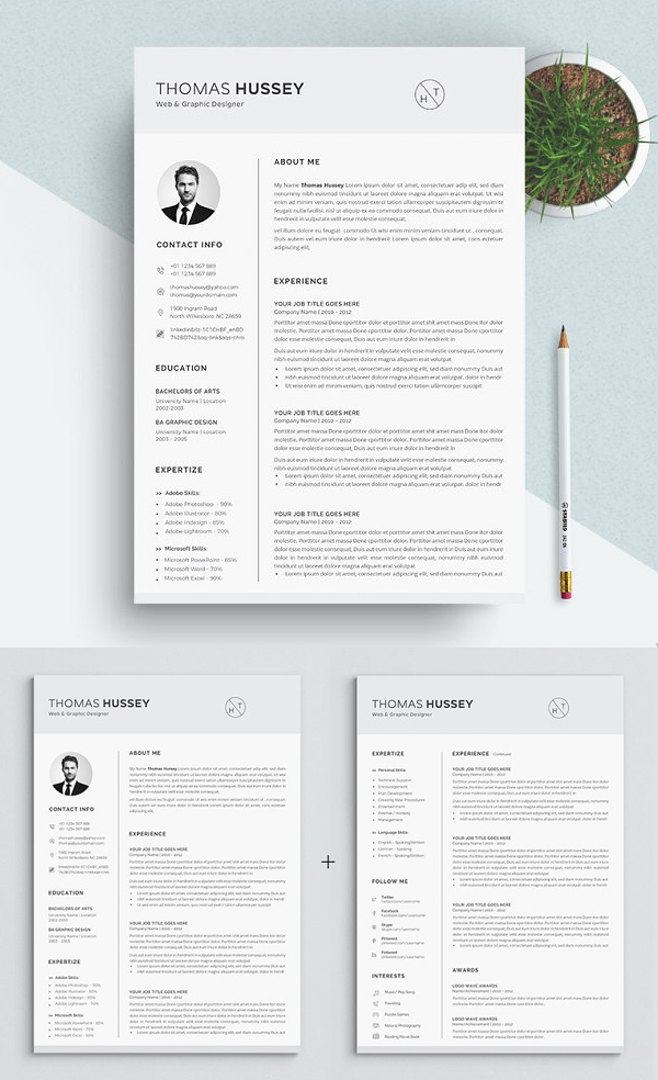 Elegant Resume / CV Template Elegant Resume / CV Template