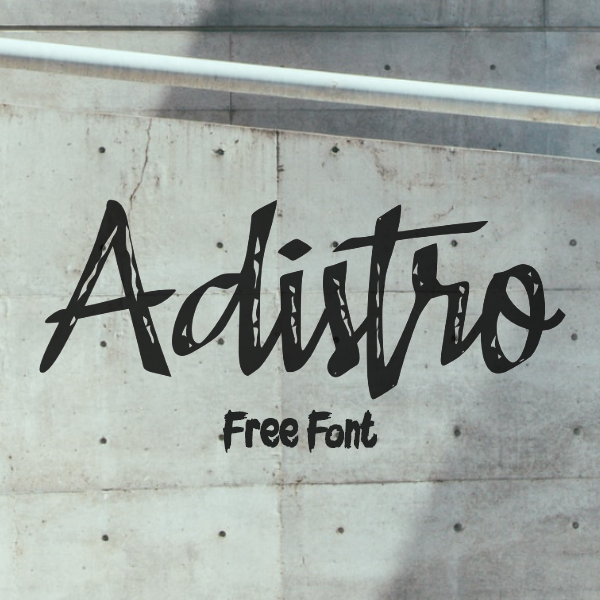Adistro Brush Free Font Free Font Adistro Brush Free Font Free Font