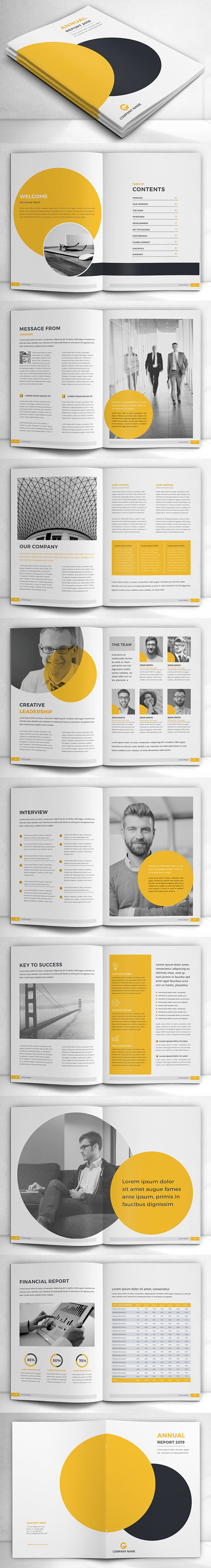 Simple Annual Report Brochure Template Simple Annual Report Brochure Template