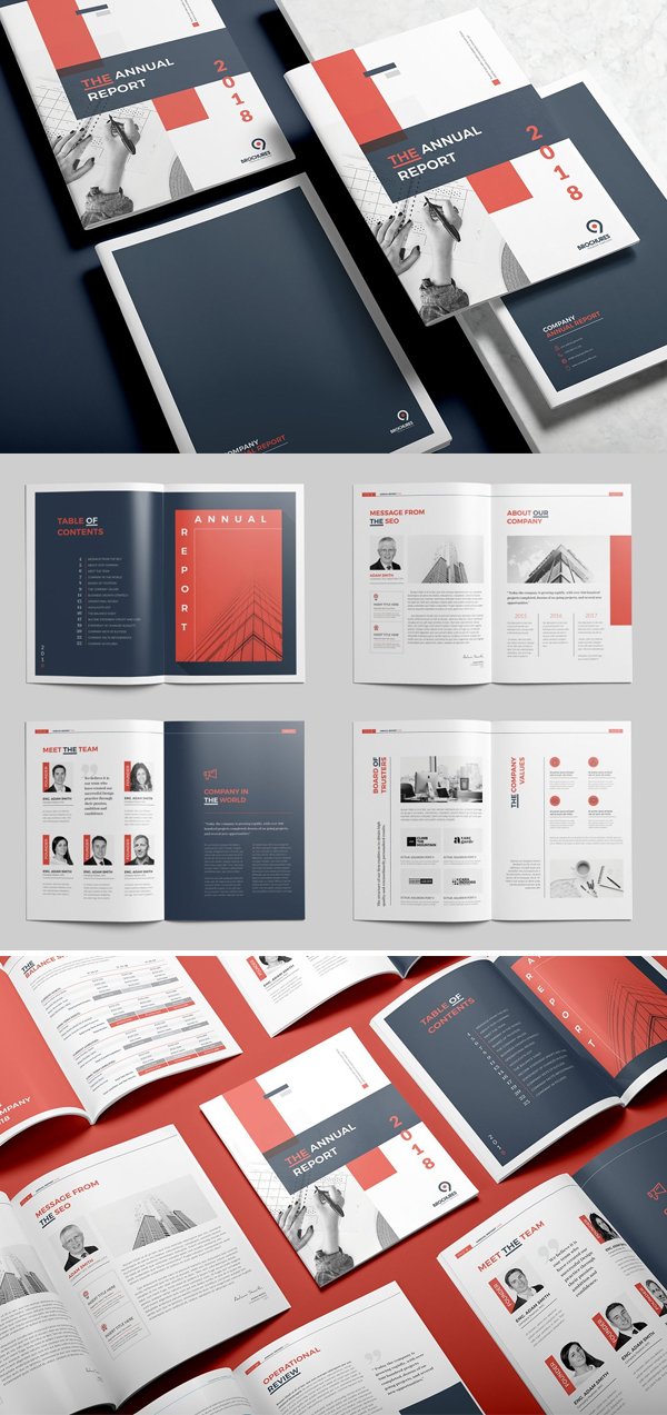 The Red Annual Report Template The Red Annual Report Template