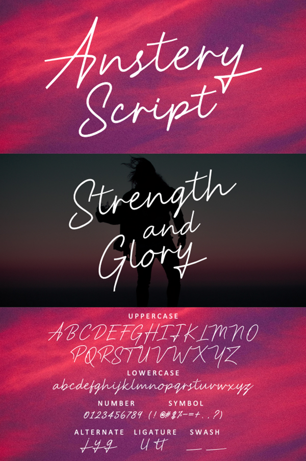 Anstery Script Free Font Free Font Anstery Script Free Font Free Font