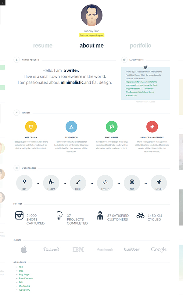 cvCard WP - Responsive WordPress Resume ThemecvCard WP - Responsive WordPress Resume Theme