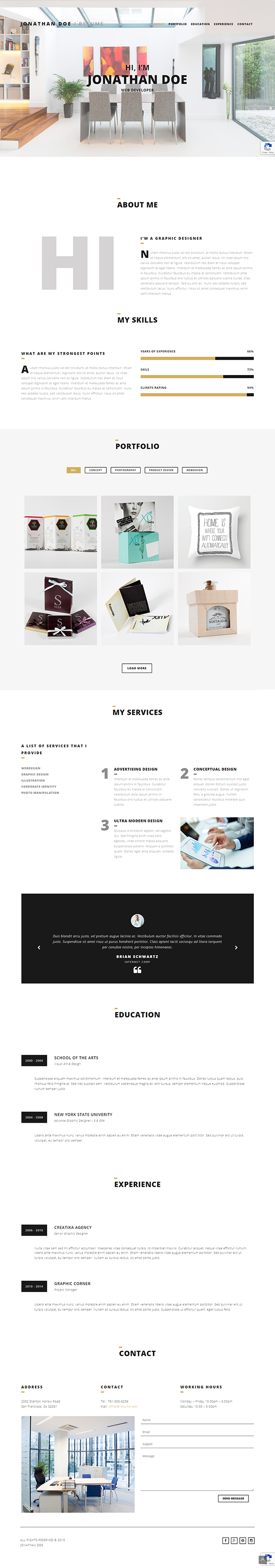 Hi, I'm - Responsive Resume / CV WordPress Theme Hi, I'm - Responsive Resume / CV WordPress Theme