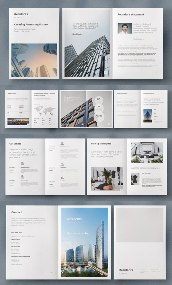 Real Estate Brochure Template Design Real Estate Brochure Template Design