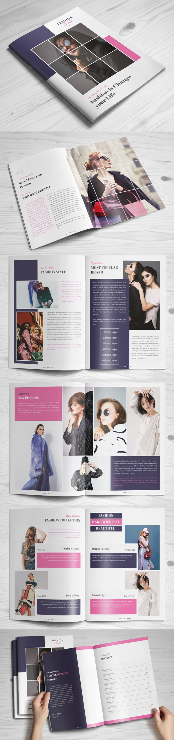 Modern Fashion Brochure Template Modern Fashion Brochure Template