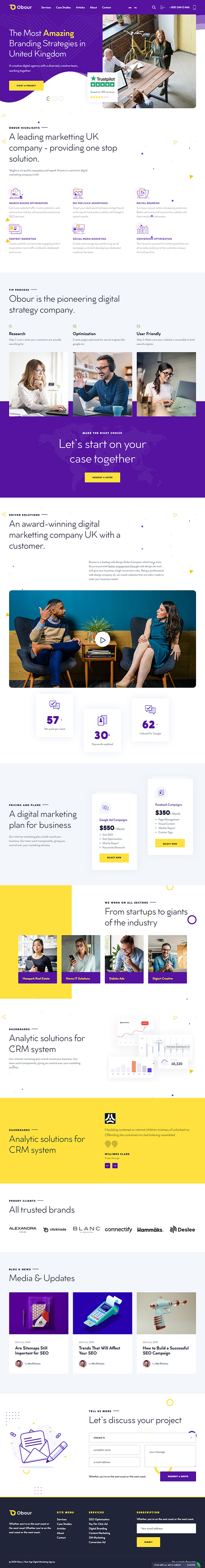 Obour | Digital Marketing Agency WordPress Theme