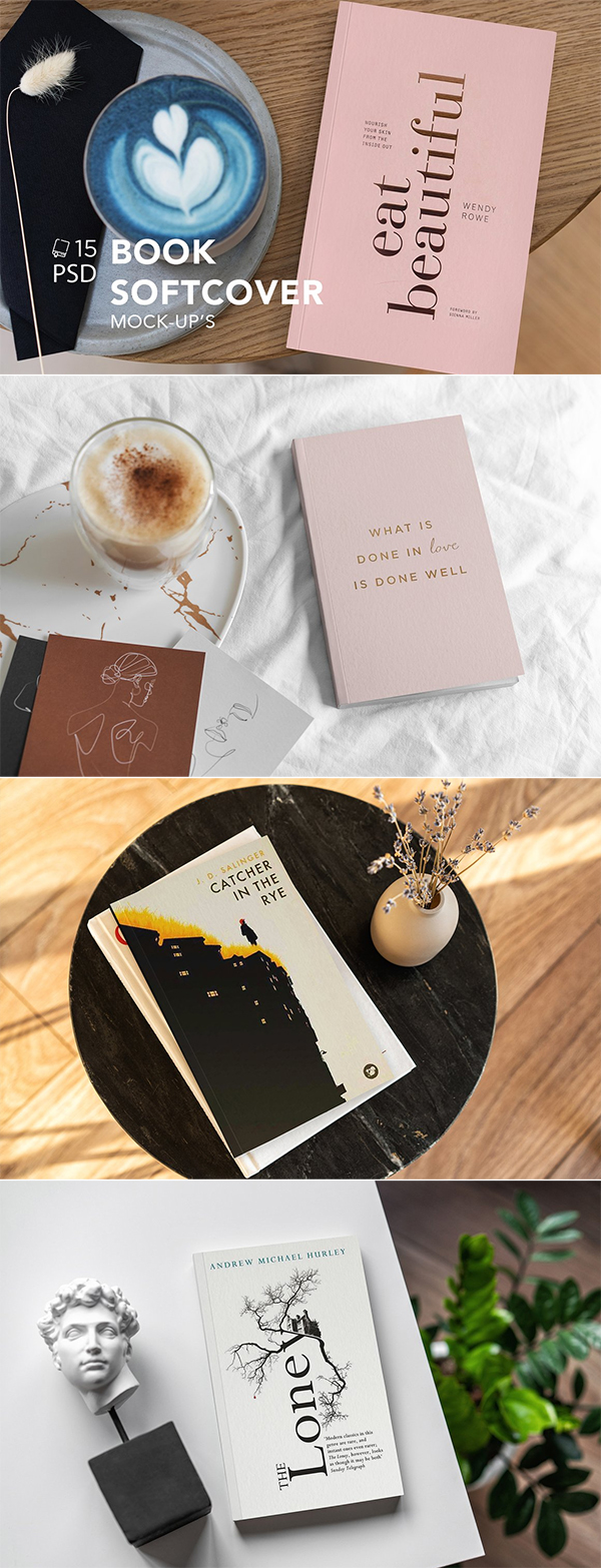 Book Softcover MockUp Book Softcover MockUp