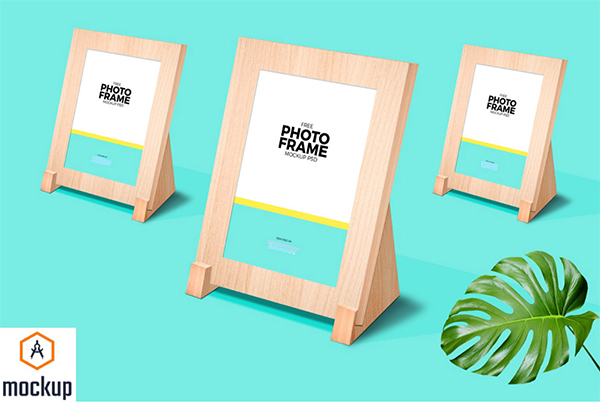 Free Photo Frame Stand Mockup PSD Free Photo Frame Stand Mockup PSD