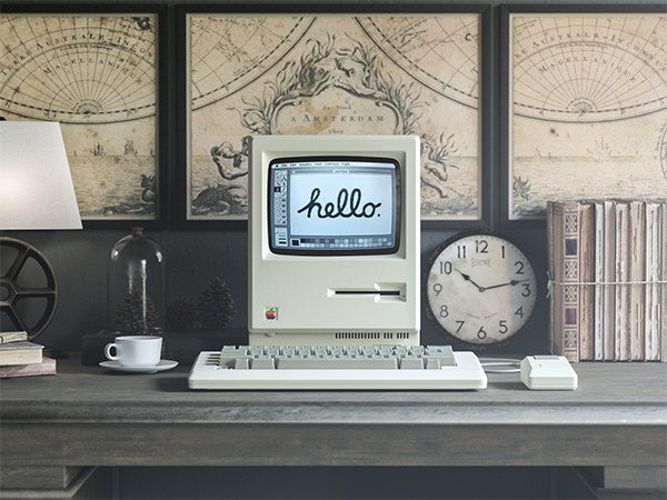 1984 Apple Macintosh Mockup 1984 Apple Macintosh Mockup