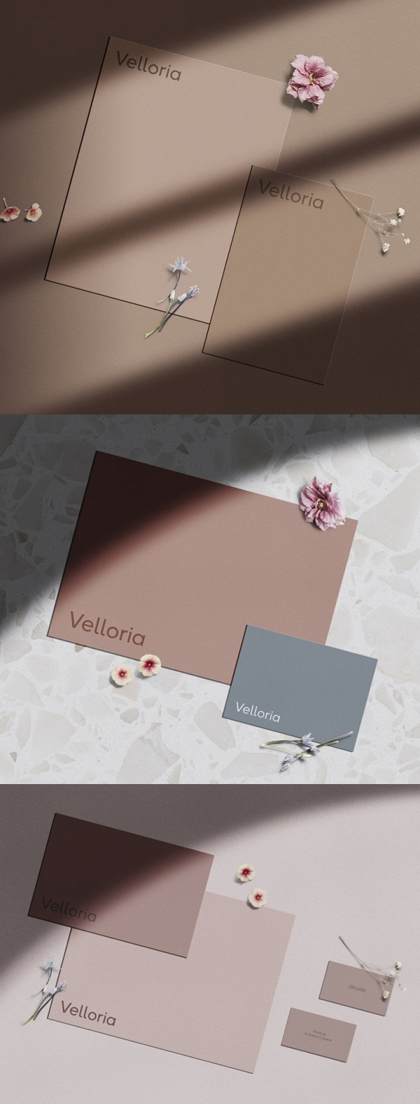Velloria Mini — Stationery Mockup Velloria Mini — Stationery Mockup