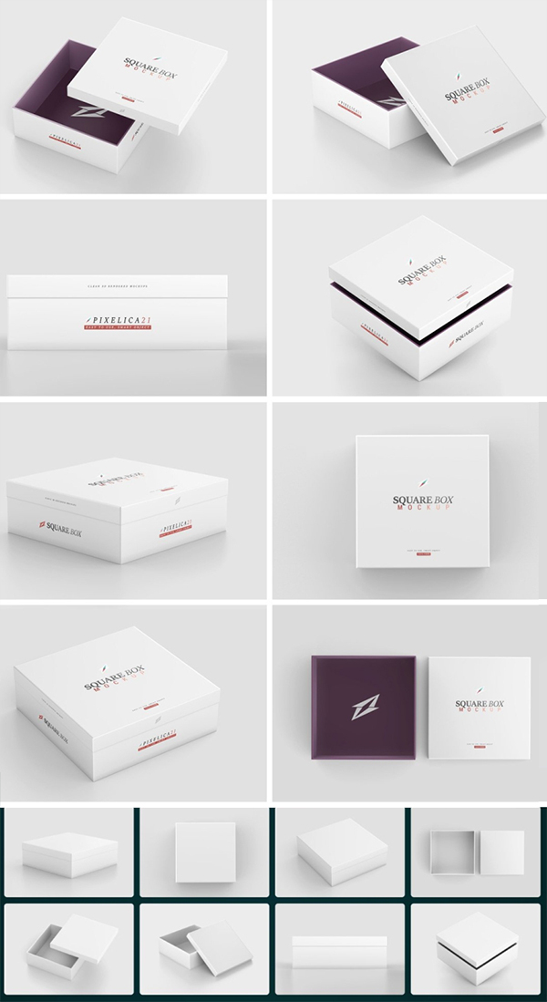 Square Box Mockup Square Box Mockup