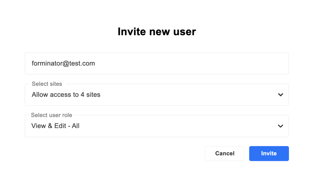 Adding a new user.