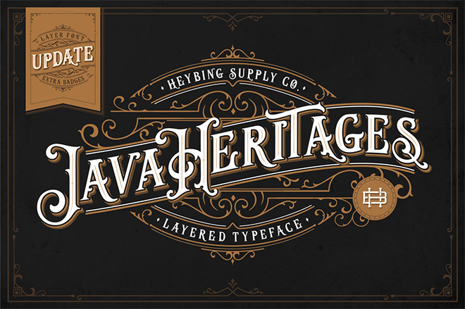 Java Heritages Font