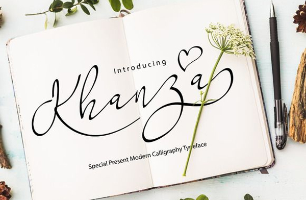 Khanza Calligraphy Free Font Free Font