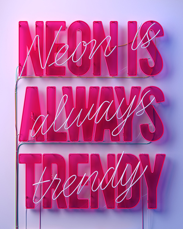 NEON IS ALWAYS TRENDY by Marc Urtasun NEON IS ALWAYS TRENDY by Marc Urtasun