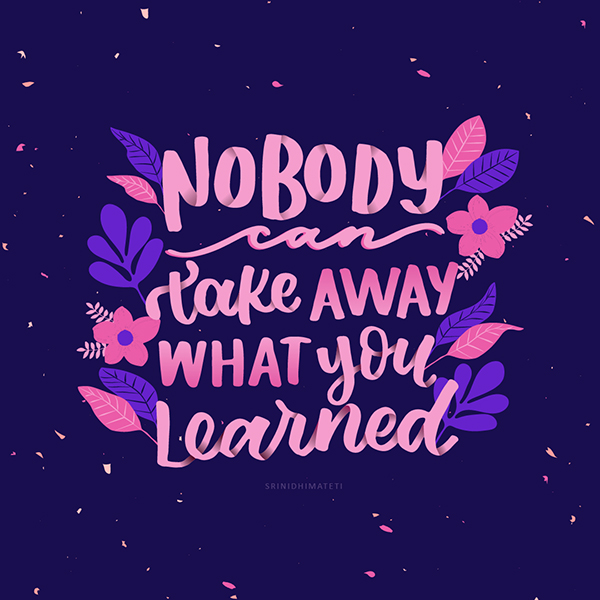 Lettering Collab by Srinidhi Mateti Lettering Collab by Srinidhi Mateti