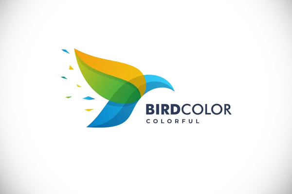 Bird Color Gradient Logo