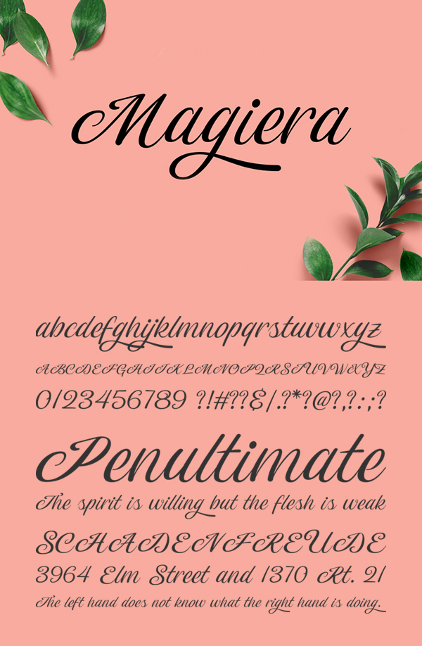 Magiera Script Free Font Free Font Magiera Script Free Font Free Font