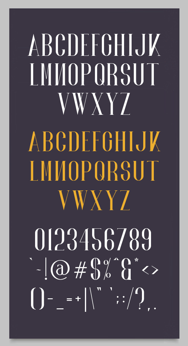 Norland Font Letters
