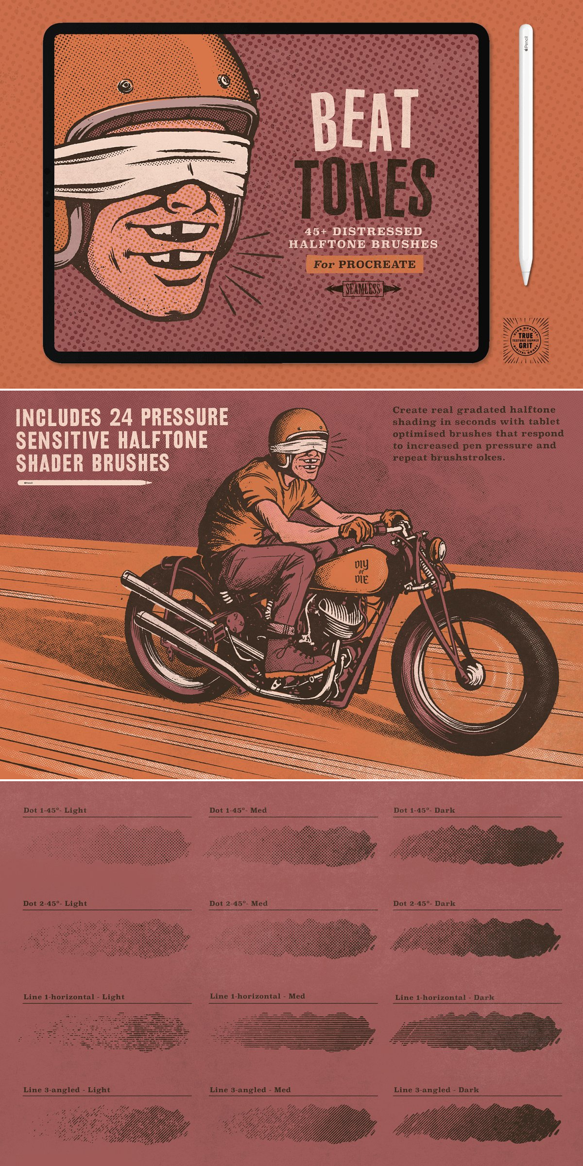 Halftone Brushes for Procreate Halftone Brushes for Procreate