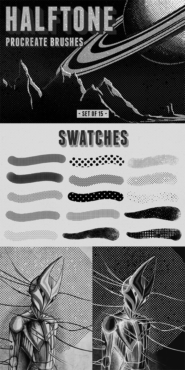 Halftone Procreate Brushes Halftone Procreate Brushes