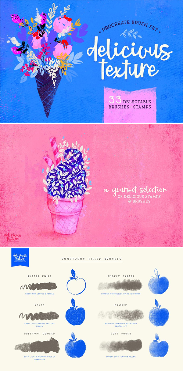 Delicious Texture Procreate Brushes Delicious Texture Procreate Brushes