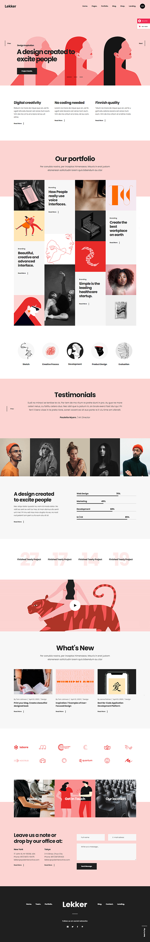 Lekker - Portfolio WordPress Theme