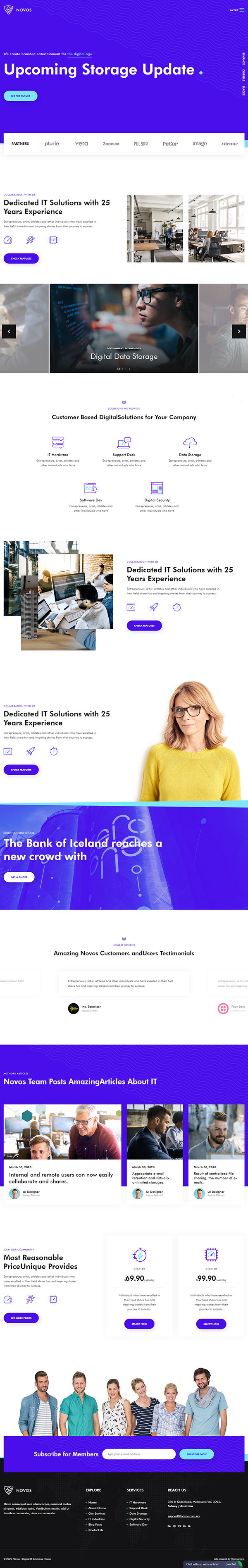 Novos | IT Company & Digital Solutions WordPress Theme